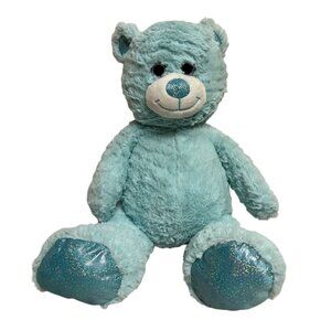 Animal Alley Toys R Us 2017 Blue Glittery Plush Teddy Bear Stuffed Animal Toy